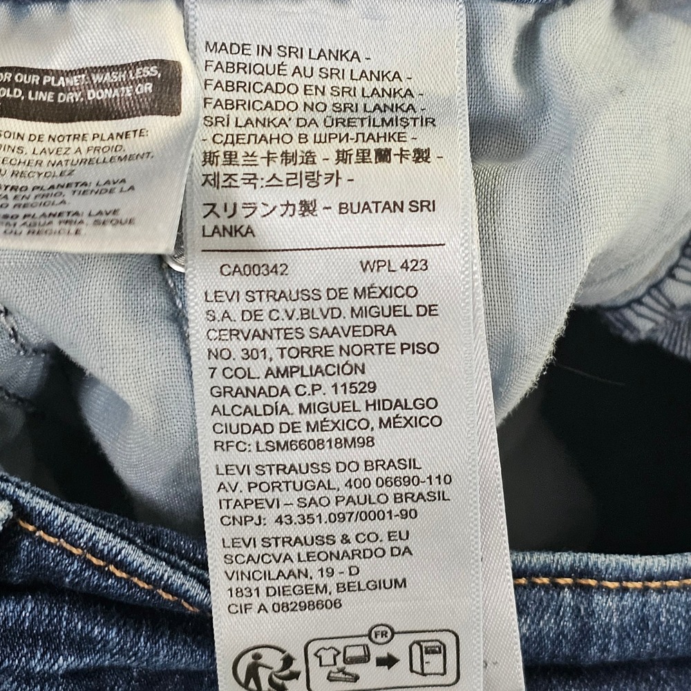 Levis 725 High Rise Bootcut Jeans Dark Wash Indigo Blue 18759-0038 Womens 31x30 - Picture 3 of 9